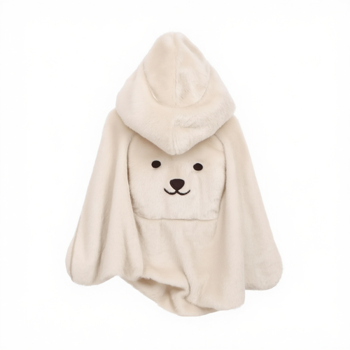 Couverture porte-bébé ours blanche – couverture poussette multifonction pour bébé