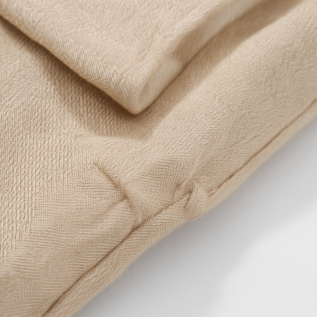 Porte-bébé bandoulière beige ergonomique – portage ventral, latéral et horizontal pour bébé