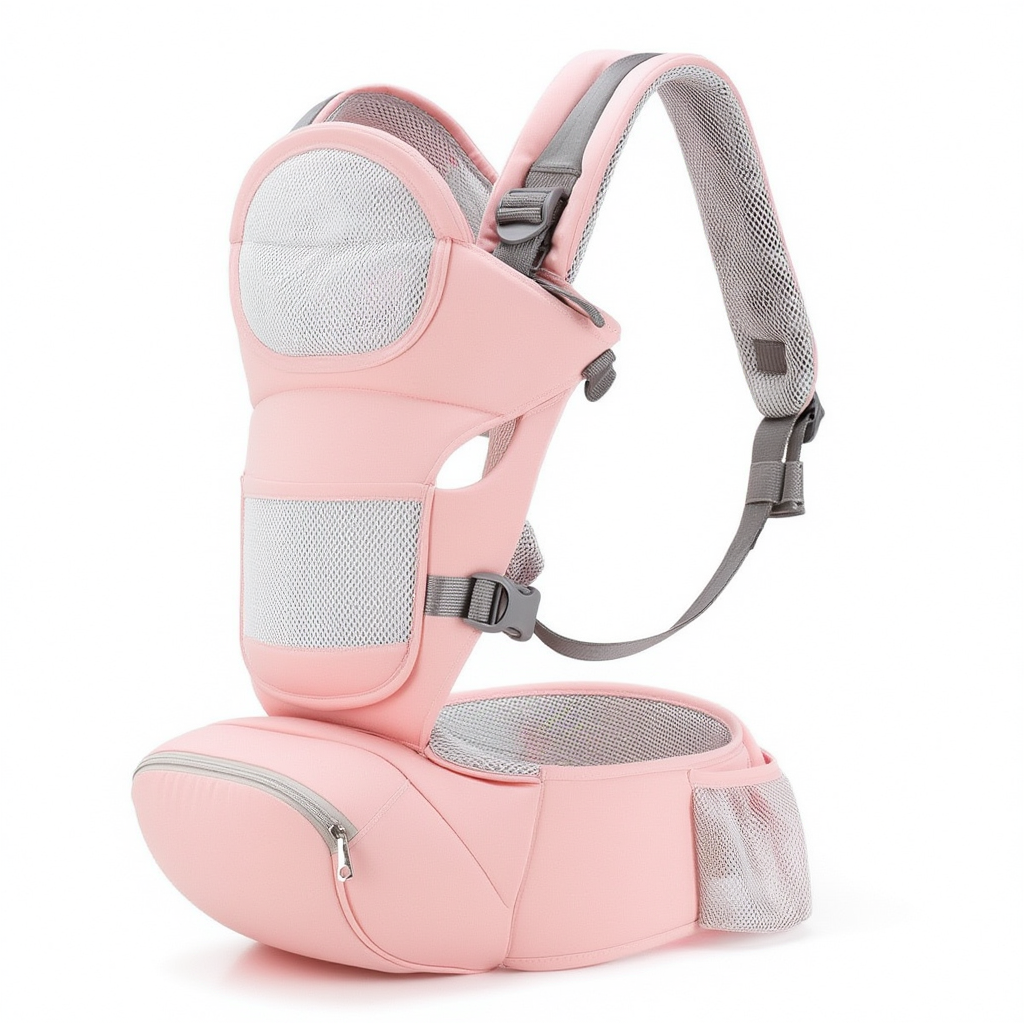 Porte-bébé ergonomique rose